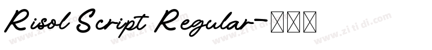 Risol Script Regular字体转换